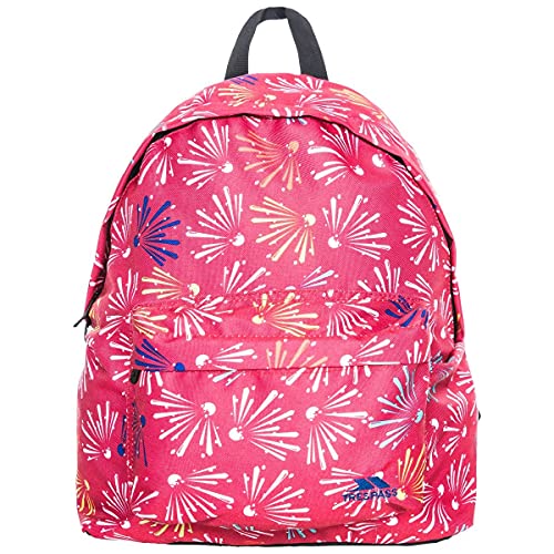 Trespass Kids Unisex Britt School Backpack/Rucksack (16 Litres) (One Size) (Raspberry Pattern)