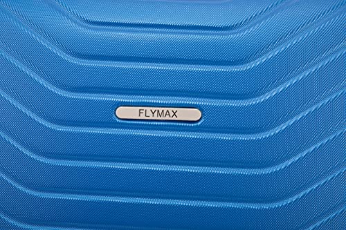 FLYMAX XL 32" Extra Large 4 Wheel Suitcases Spinner Lightweight Luggage ABS Travel Cases Blue 125 Lite