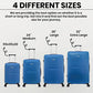 FLYMAX XL 32" Extra Large 4 Wheel Suitcases Spinner Lightweight Luggage ABS Travel Cases Blue 125 Lite