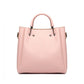 Miss Lulu Leather Look 2 In 1 Bucket Handbag - Pink