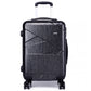 Kono Bandage Effect Hard Shell Suitcase 20 Inch Luggage Set Grey