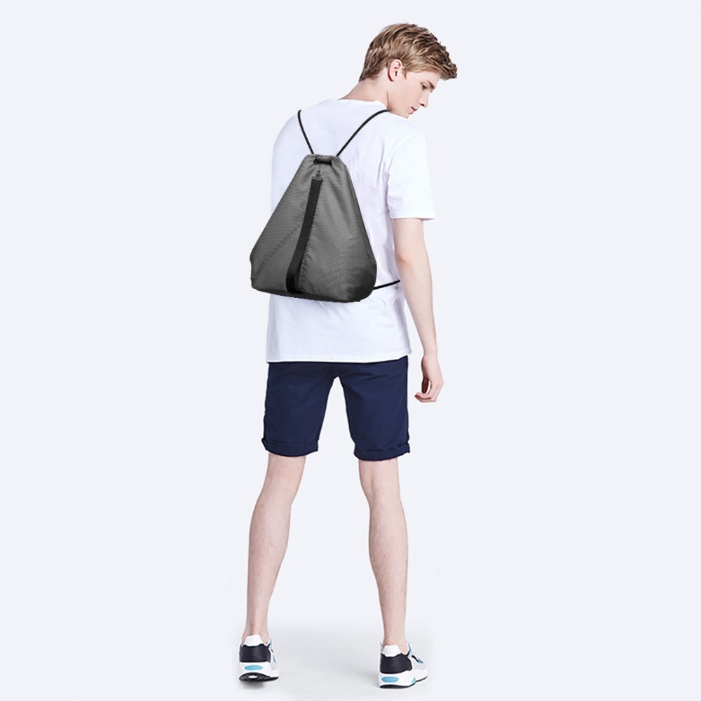 Kono Multi Access Drawstring Backpack - Grey