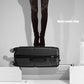 Kono 24 Inch Bandage Effect Hard Shell Suitcase - Black