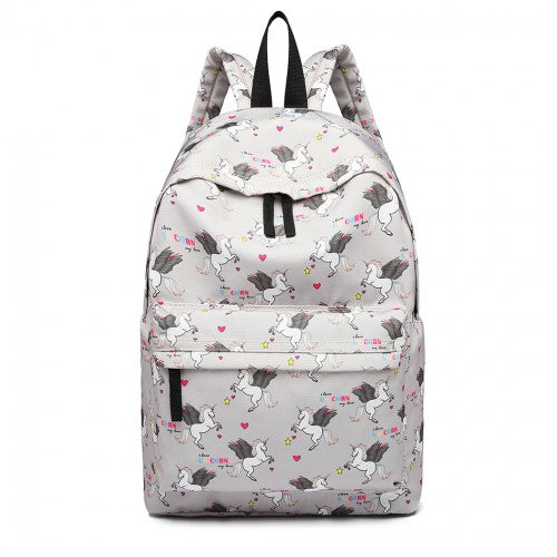 Miss Lulu Large Backpack Unicorn Print