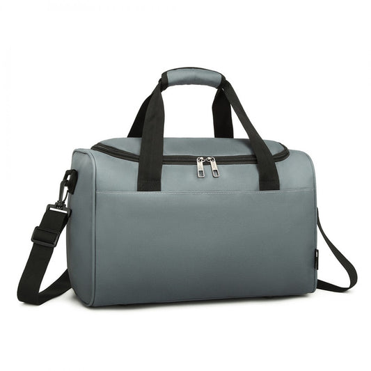 Kono Structured Travel Duffle Bag - Grey