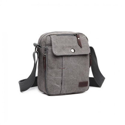 Kono Multi Pocket Cross Body Shoulder Bag - Grey