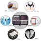 Kono 6 Piece Polyester Travel Luggage Organiser Bag Set - Burgundy