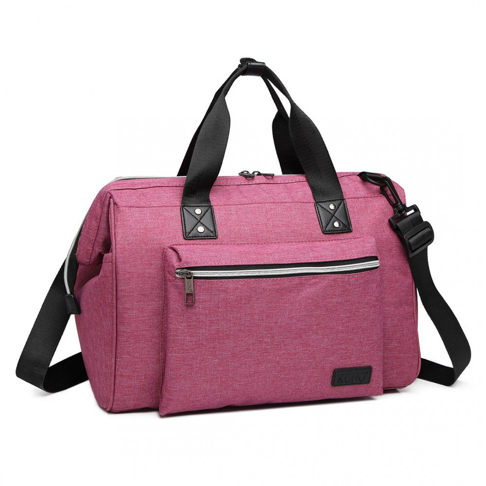 Kono Maternity Baby Changing Bag Shoulder Travel Bag - Pink