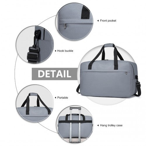 Kono Multi Purpose Men's Shoulder Bag - Light Grey