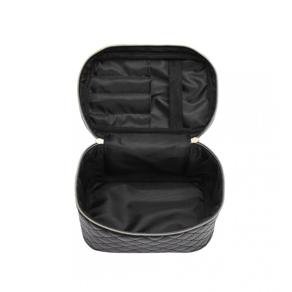 Miss Lulu Make-Up Organiser Storage Bag - Black