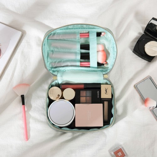 Miss Lulu Make-Up Organiser Storage Bag - Green