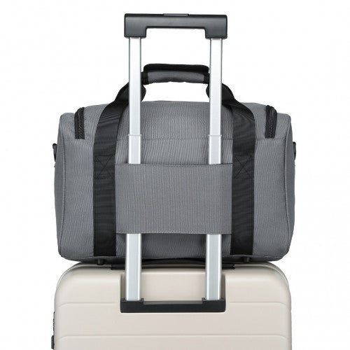 Kono Structured Travel Duffle Bag - Grey