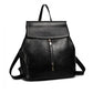 Miss Lulu Vintage Oil-Wax Faux Leather Backpack