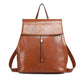 Miss Lulu Vintage Oil-Wax Faux Leather Backpack