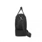 Kono Waterproof Multi-Pocket Travel Duffel Bag Set With Dedicated Shoe Compartment - Black
