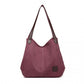 Kono Canvas Shoulder Tote Bag - Claret