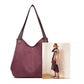 Kono Canvas Shoulder Tote Bag - Claret