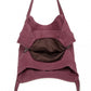 Kono Canvas Shoulder Tote Bag - Claret