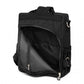 Kono Multi Way Anti-Theft Waterproof Backpack Shoulder Bag - Black