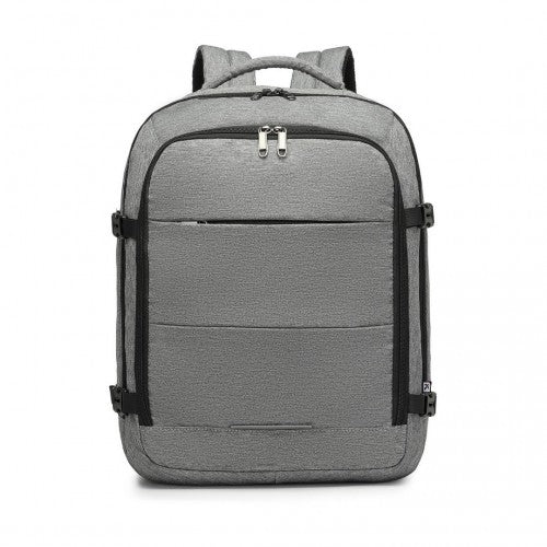 Kono Multi-Level High-Capacity Cabin Bag Travel Backpack - Grey