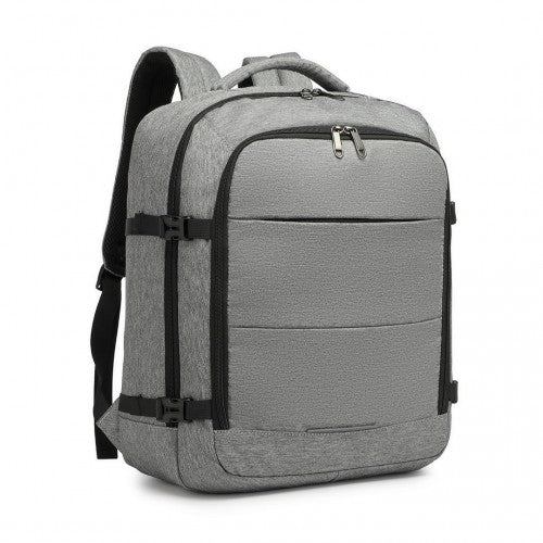 Kono Multi-Level High-Capacity Cabin Bag Travel Backpack - Grey