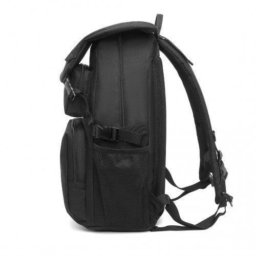 Kono Men's Versatile And Sleek Urban Commuter Backpack - Black