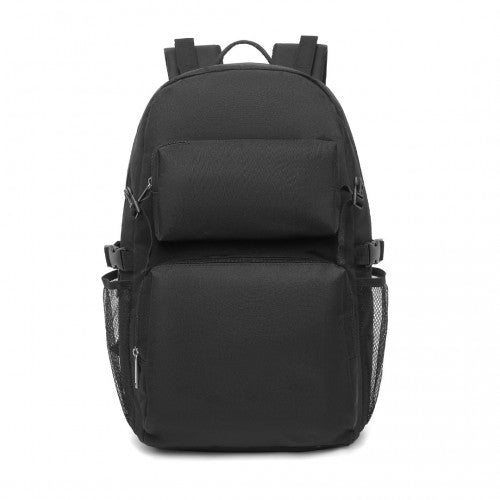 Kono Men's Versatile And Sleek Urban Commuter Backpack - Black