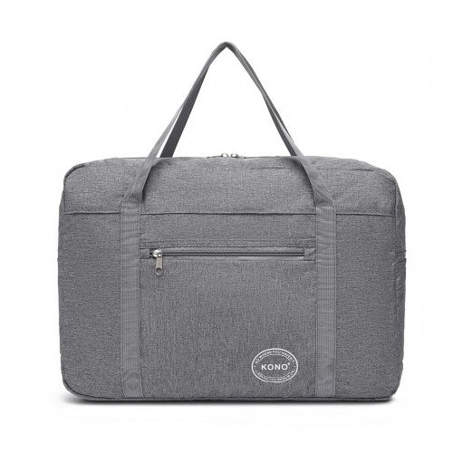 Kono Foldable Waterproof Storage Cabin Travel Handbag - Grey