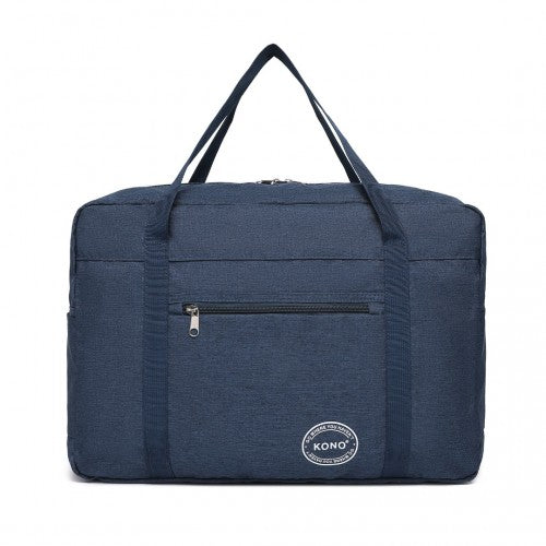 Kono Foldable Waterproof Storage Cabin Travel Handbag - Navy