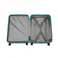 Kono Abs 24 Inch Sculpted Horizontal Design Suitcase - Teal