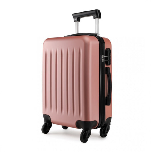 Kono 24 Inch Abs Hard Shell Luggage 4 Wheel Spinner Suitcase - Nude