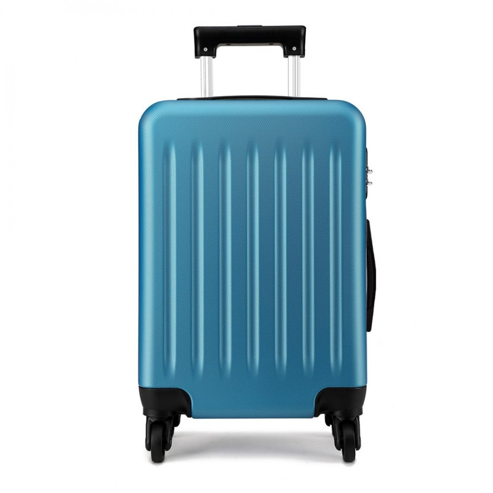 Kono 24 Inch Abs Hard Shell Luggage 4 Wheel Spinner Suitcase - Navy