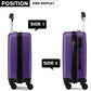 Kono 28 Inch Abs Hard Shell Luggage 4 Wheel Spinner Suitcase - Purple