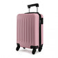 Kono 20 Inch Abs Hard Shell Luggage 4 Wheel Spinner Suitcase - Pink