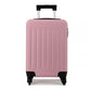 Kono 20 Inch Abs Hard Shell Luggage 4 Wheel Spinner Suitcase - Pink