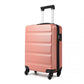 Kono 19 Inch Horizontal Design Abs Hard Shell Suitcase With TSA Lock - Nude