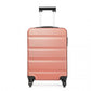 Kono 19 Inch Horizontal Design Abs Hard Shell Suitcase With TSA Lock - Nude