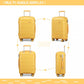 Kono 24 Inch Hard Shell PP Suitcase - Yellow