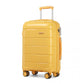 Kono 24 Inch Hard Shell PP Suitcase - Yellow