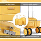 Kono 24 Inch Hard Shell PP Suitcase - Yellow