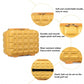 Kono 13 Inch Lightweight Hard Shell ABS Vanity Case - Yellow