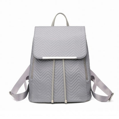 Miss Lulu Lightweight And Elegant Daily Backpack - Grey