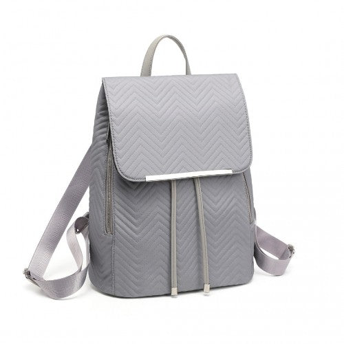 Miss Lulu Lightweight And Elegant Daily Backpack - Grey