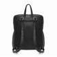 Miss Lulu Chic Minimalist PU Leather Backpack - Black