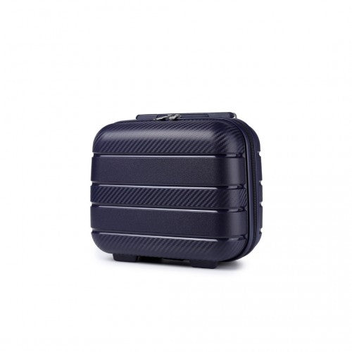 Kono 14 Inch Multi Texture Hard Shell PP Vanity Case - Navy