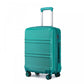 Kono Abs 24 Inch Sculpted Horizontal Design Suitcase - Teal